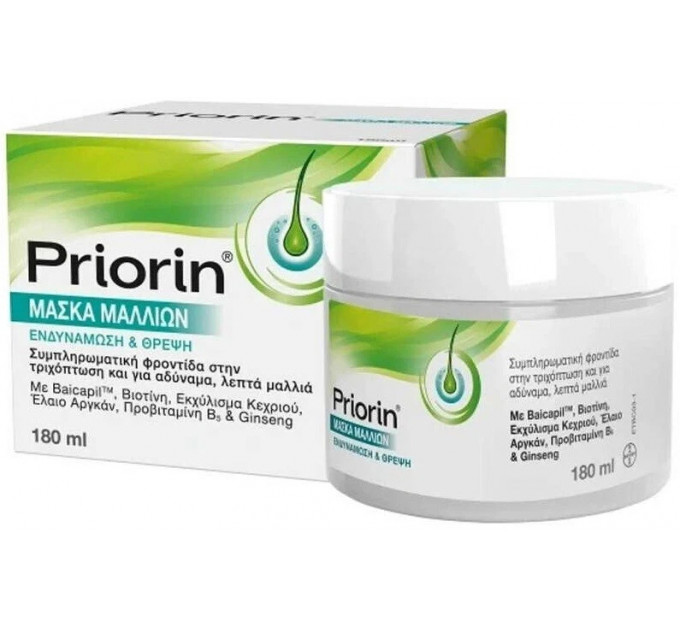 Зміцнювальна та живильна маска для волосся Priorin Hair Mask 180 мл