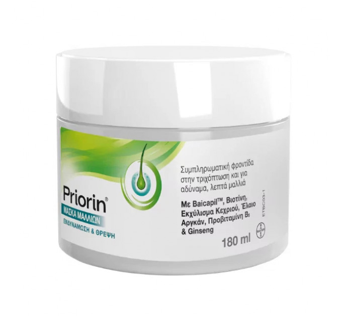 Зміцнювальна та живильна маска для волосся Priorin Hair Mask 180 мл