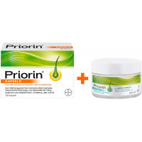Набір для догляду за ослабленим волоссям капсули Priorin Kapseln 120 шт і маска Priorin Haarmaske 180 мл Набір для догляду за ослабленим волоссям капсули Priorin Kapseln 120 шт і маска Priorin Haarmaske 180 мл
