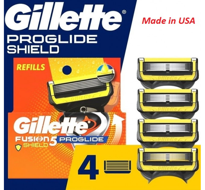 Змінні картриджі для бритви Gillette Fusion5 ProGlide Shield Defense 4 шт