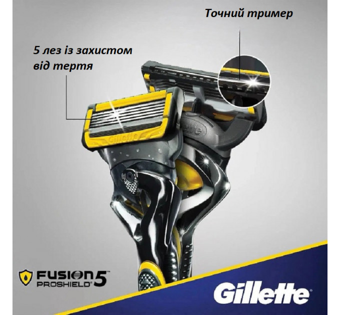 Змінні картриджі для бритви Gillette Fusion5 ProGlide Shield Defense 4 шт