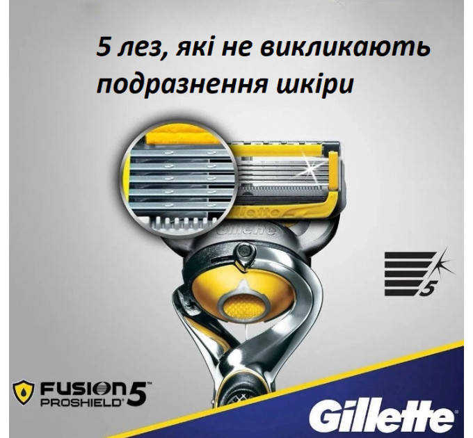 Змінні картриджі для бритви Gillette Fusion5 ProGlide Shield Defense 4 шт