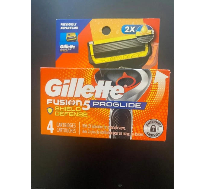 Змінні картриджі для бритви Gillette Fusion5 ProGlide Shield Defense 4 шт