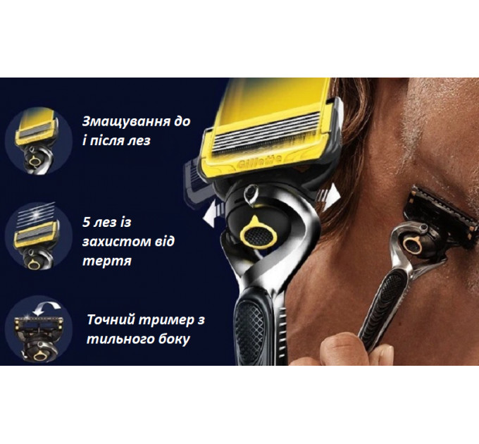 Змінні картриджі для бритви Gillette Fusion5 ProGlide Shield Defense 4 шт