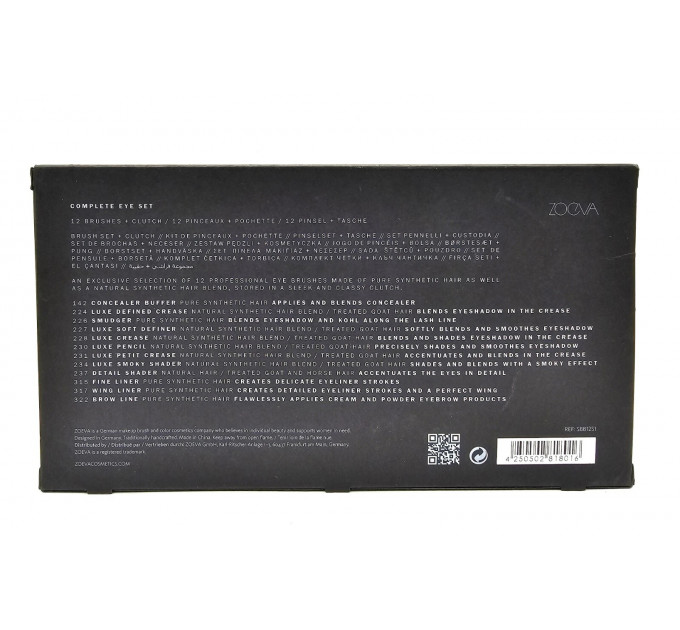 Набір пензликів Zoeva Complete Eye Set SBB12S1