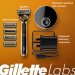 Станок для бритья с подогревом Gillette Labs Heated Razor Starter Kit лимитированная серия золотистого цвета с 5-ю картриджами
