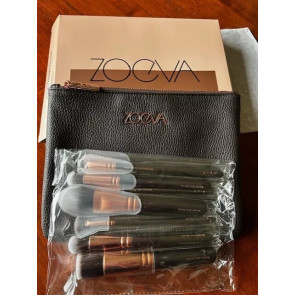 Набір кистей для макіяжу ZOEVA Rose Golden Brush Collection Vol.1 Luxury 9 шт з клатчем