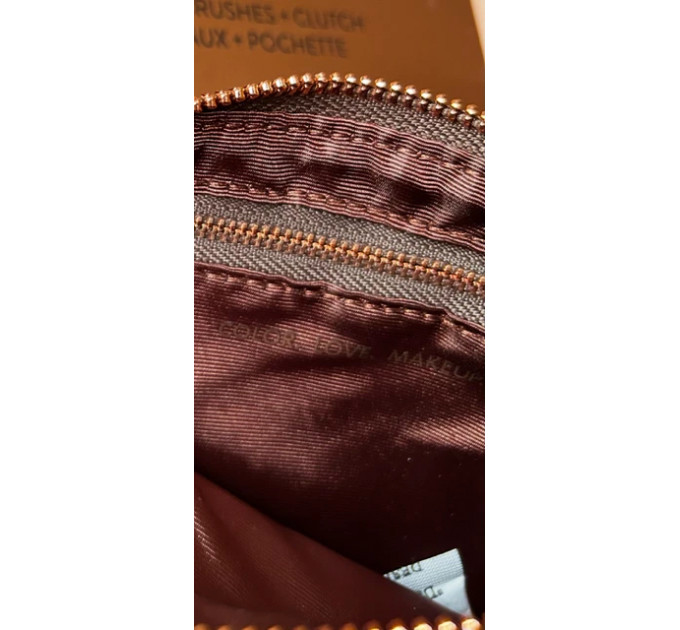 Набір кистей для макіяжу ZOEVA Rose Golden Brush Collection Vol.1 Luxury 9 шт з клатчем