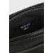 Чоловіча сумка Hugo Boss Reporter з фурнітурою у вигляді монограми Double B чорного кольору
