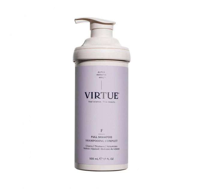 Професійний шампунь з альфа-кератином для об'єму волосся Virtue Labs Full Shampoo 500 мл