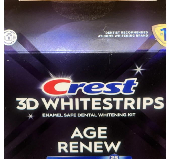 Відбілюючі смужки для зубів Crest 3D Whitestrip Age Renew 25 рівнів відбілювання 42 шт.