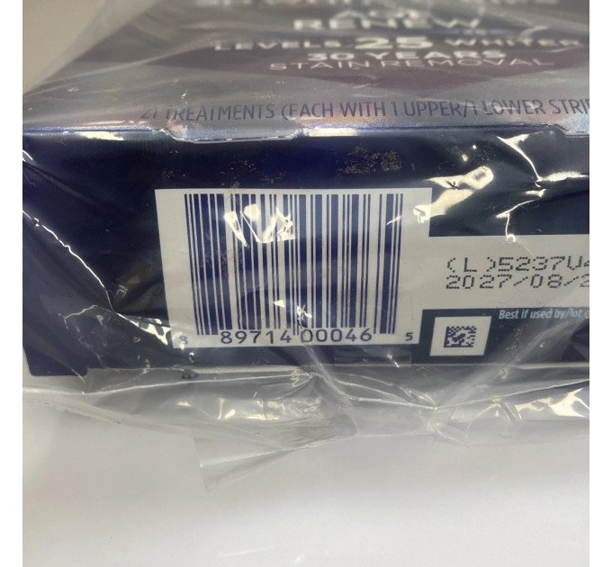 Відбілюючі смужки для зубів Crest 3D Whitestrip Age Renew 25 рівнів відбілювання 42 шт.