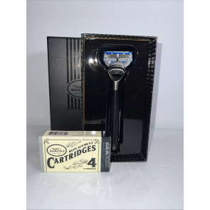 Бритвений станок The Art of Shaving Pewter Compact Razor з 4 картриджами Chelsea Collection