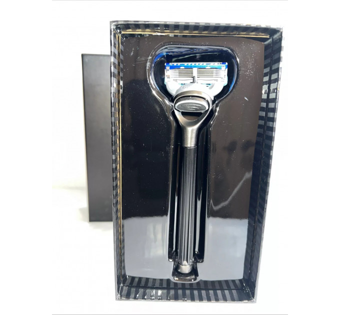 Бритвений станок The Art of Shaving Pewter Compact Razor з 4 картриджами Chelsea Collection