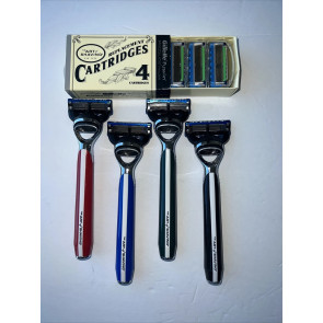 Подарунковий набір для гоління 4 станки The Art of Shaving Morris Park Collection і 4 змінних картриджі Fusion Pro