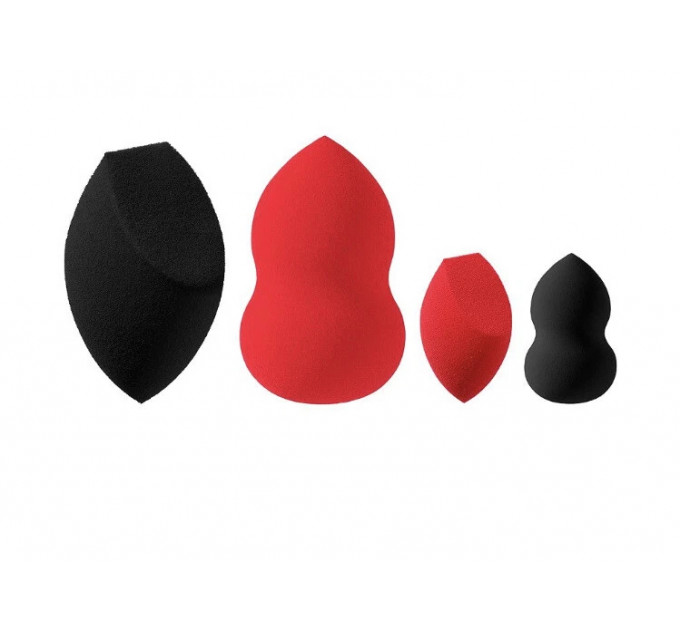 Набір спонжів для макіяжу Coca-Cola x Morphe Beauty Sponge Collection 4 шт.