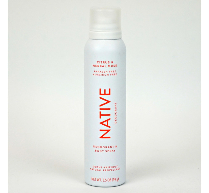 Еко-дезодорант для тіла Native з цитрусом і трав'яним мускусом 99 г унісекс