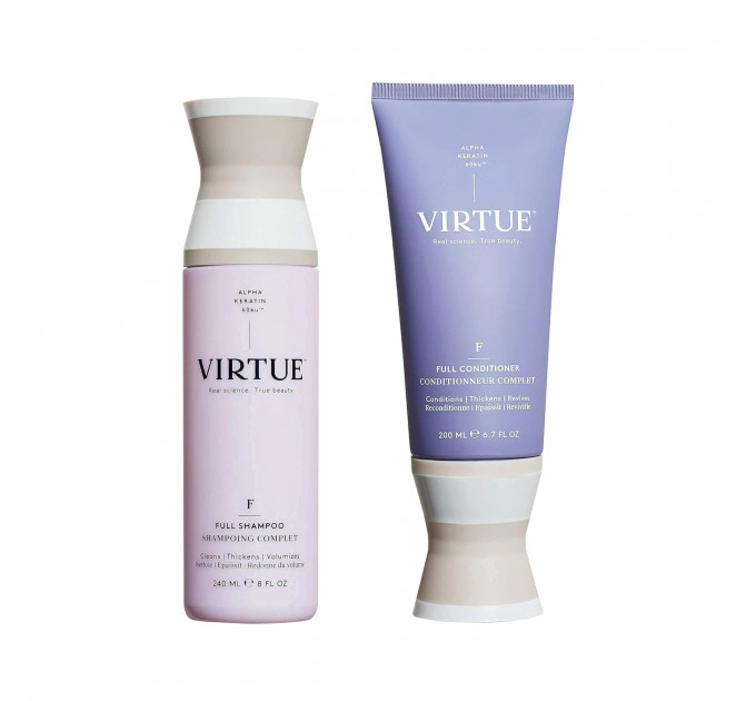 Професійний набір з альфа-кератином для об'єму волосся шампунь і кондиціонер Virtue Labs Full по 240 мл