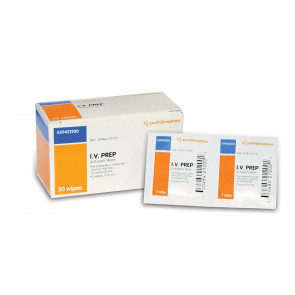 Стерильні спиртові антисептичні серветки перед медичними процедурами Smith+Nephew I.V. PREP 50 шт.