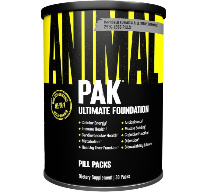 Вітамінно-мінеральний комплекс для спортсменів Universal Animal Pak 30 порцій