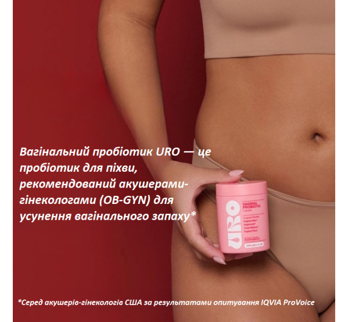 Жіночі вагінальні пробіотики O Positiv URO pH Balance 60 капсул