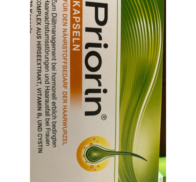 Набір Priorin для зміцнення та відновлення волосся шампунь 200 мл і 270 капсул