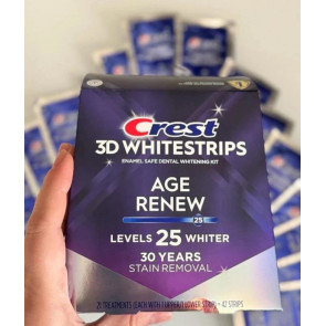 Відбілюючі смужки для зубів Crest 3D Whitestrip Age Renew 25 рівнів відбілювання 42 шт.