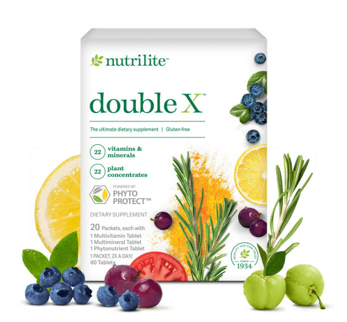 Мультивітаміни Amway Nutrilite Double X Multivitamin з фітонутрієнтами 186 таблеток