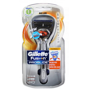 Бритва чоловіча Gillette Fusion ProGlide Silvertouch Flexball (1 станок 1 картридж 1 підставка)