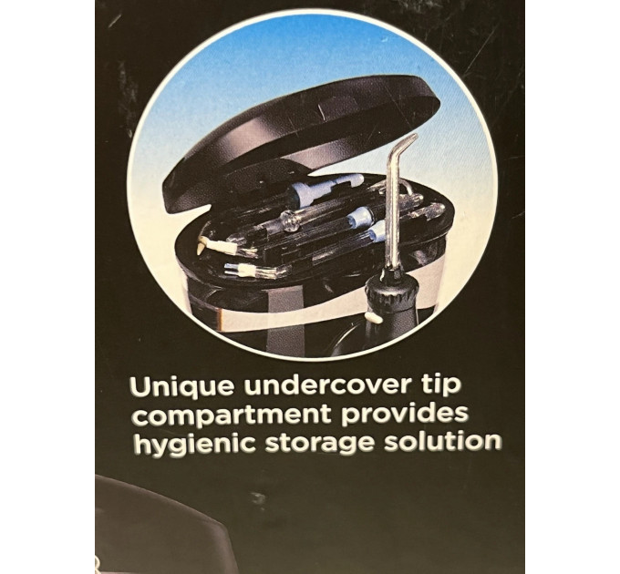 Стаціонарний іригатор для зубів і ясен Waterpik WP-114 з 10 рівнями тиску і 8 насадками