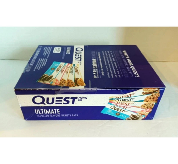 Набір протеїнових батончиків Quest Nutrition Ultimate асорті з 12 смаків