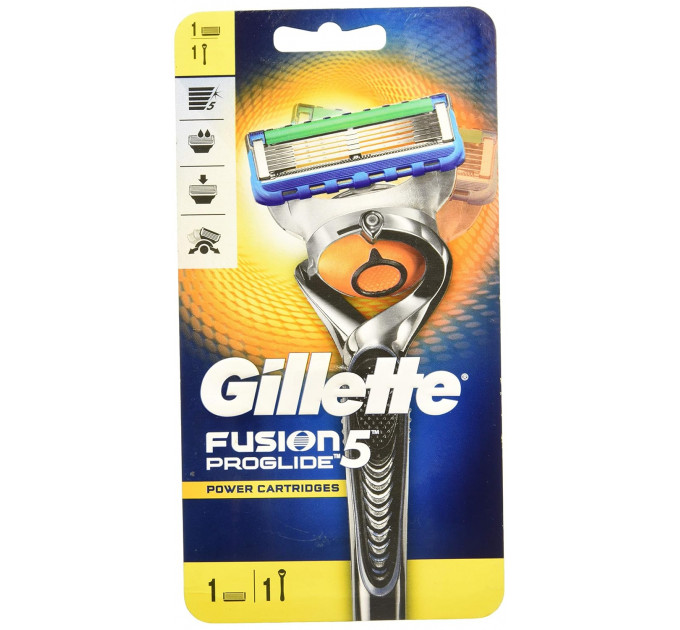 Бритва Gillette Fusion5 ProGlide FlexBall з 5 прецизійними лезами, 1 змінним картриджем і підставкою