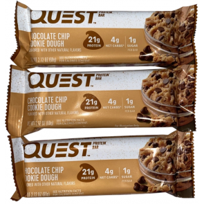 Батончики з протеїном Quest Nutrition Chocolate Chip Cookie Dough зі смаком шоколадного печива 3 шт.