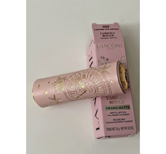 Матова помада для губ Lancôme L’Absolu Rouge Drama Matte рожева лімітована версія 3,4 г