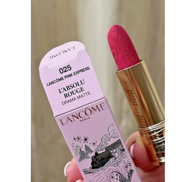 Матова помада для губ Lancôme L’Absolu Rouge Drama Matte рожева лімітована версія 3,4 г