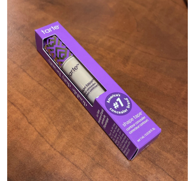 Консилер Tarte Shape Tape Full Coverage Contour Concealer 27h Light-Medium Honey міні розмір 1 мл