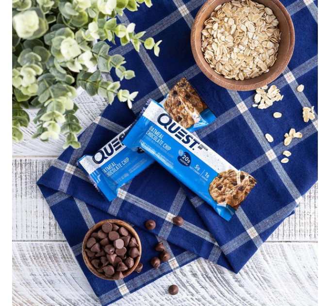 Набір батончиків з протеїном Quest Nutrition вівсяні з шоколадом по 60 грамів 12 шт.