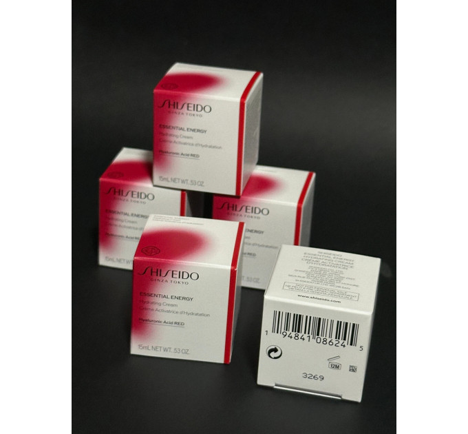 Мініатюра зволожуючого крему Shiseido Essential Energy Hydrating Cream 15 мл