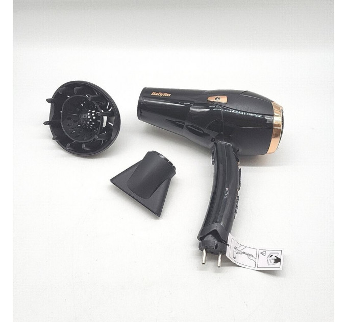 Фен з функцією іонізації BaByliss Cordkeeper 2000 Вт D373E чорний
