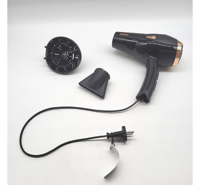 Фен з функцією іонізації BaByliss Cordkeeper 2000 Вт D373E чорний