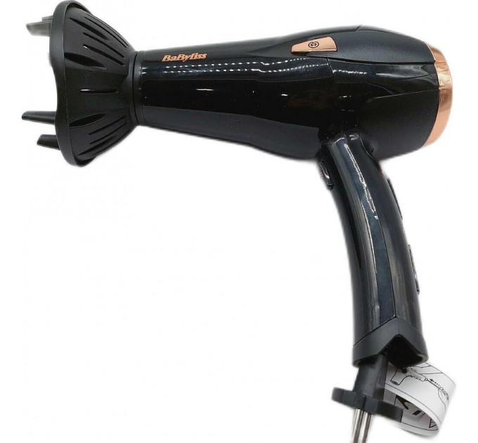 Фен з функцією іонізації BaByliss Cordkeeper 2000 Вт D373E чорний