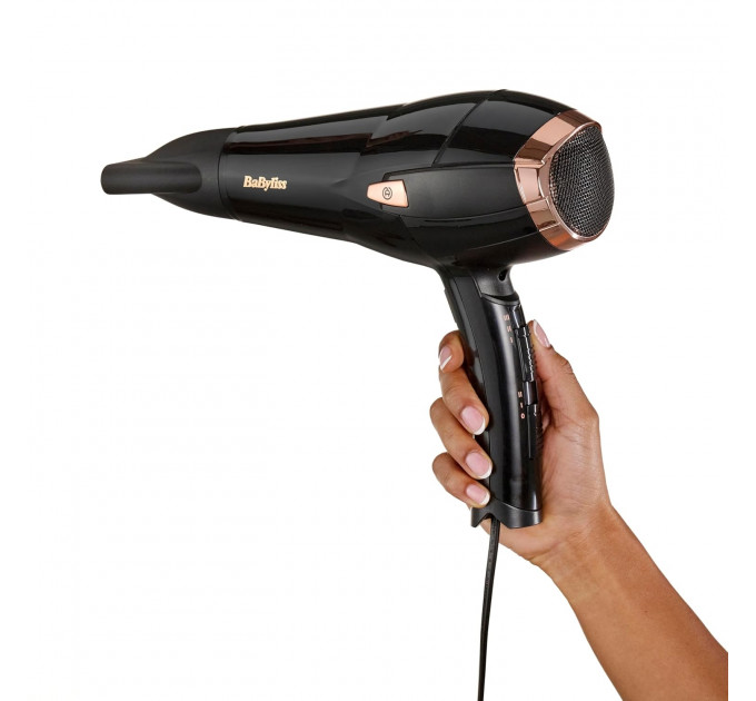Фен з функцією іонізації BaByliss Cordkeeper 2000 Вт D373E чорний