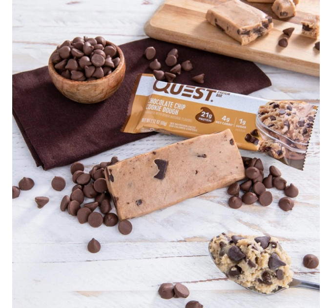 Набор микс вкусов 12 штук батончиков с протеином Quest Nutrition по 60 грамм