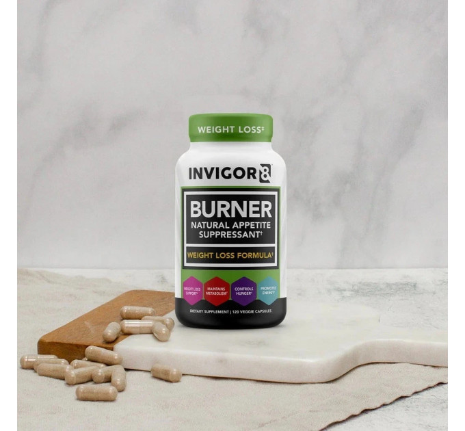 Натуральний спалювач жиру INVIGOR8 Burner 120 рослинних капсул
