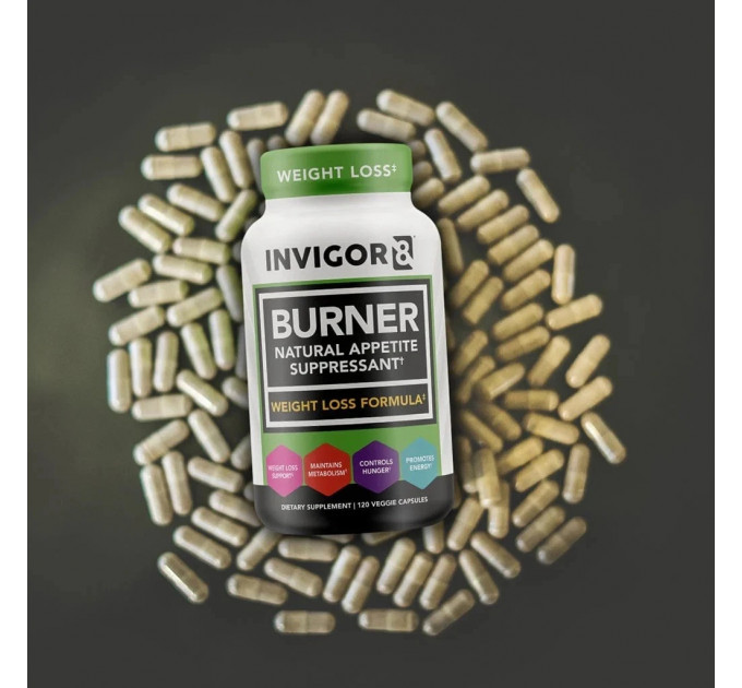 Натуральний спалювач жиру INVIGOR8 Burner 120 рослинних капсул