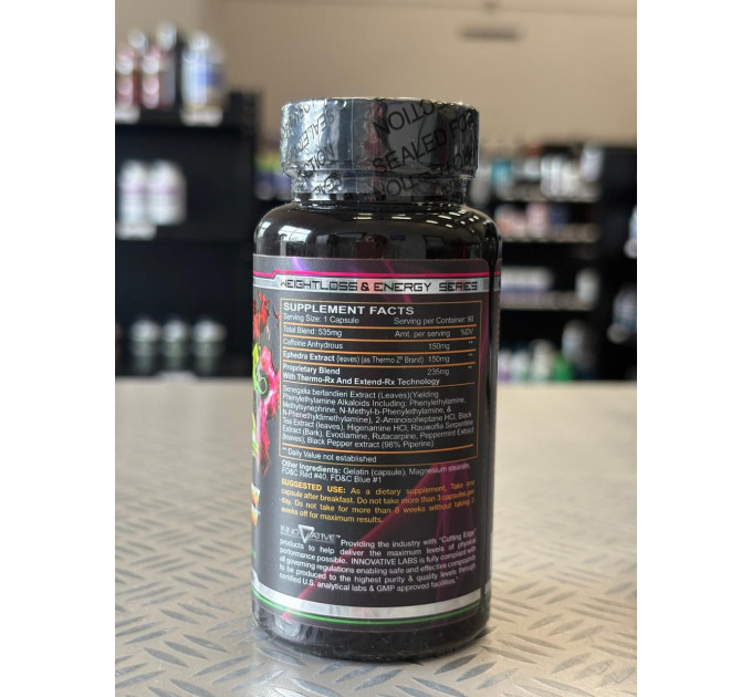 Жироспалювач Innovative Labs Hellfire 150 EPH (90 капсул на 90 днів)