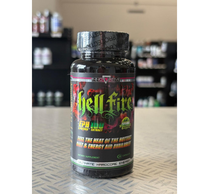Жироспалювач Innovative Labs Hellfire 150 EPH (90 капсул на 90 днів)