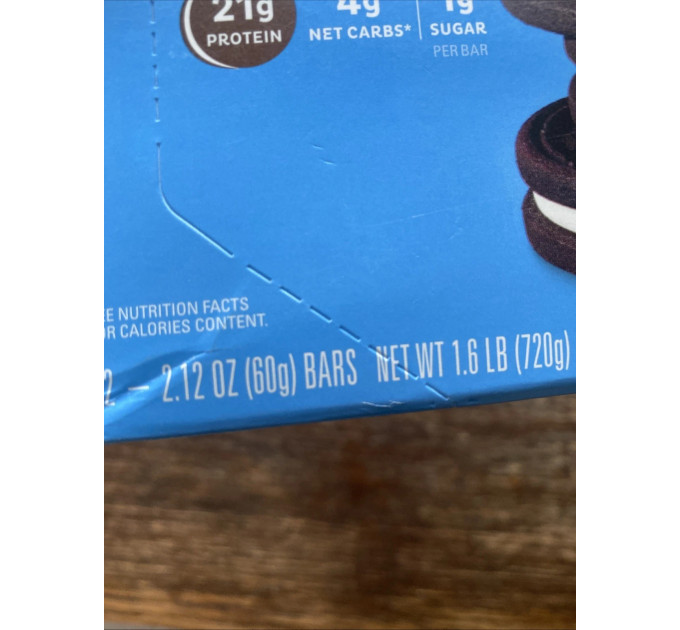 Набор батончиков с протеином Quest Nutrition Cookies & cream вкус печенье-крем 12 шт