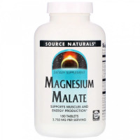 Магній малат Source Naturals Magnesium Malate висококонцентрований 180 таблеток 3750 мг