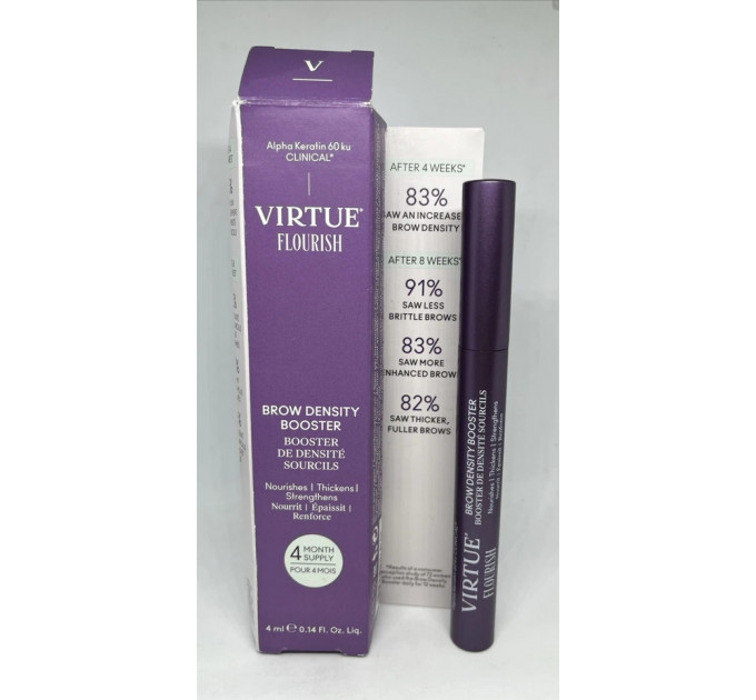 Сироватка для потовщення та зміцнення брів Virtue Flourish Brow Density Booster 4 мл